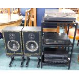 A quantity of vintage hi-fi equipment, to include a Dual 505/2 turntable, a Marantz compact disc pla