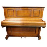 A Steck upright piano, in a rosewood case retailed by Holder Brothers of Hull, 144cm wide.