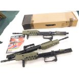 An Airsoft Guns & Accessories Army Armament R85A1 rifle section, 5.56mm. (3 in one box)