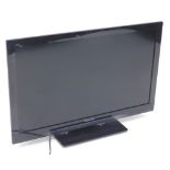 A Panasonic 32 inch LCD television, with remote and cable.