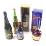 Various alcohol, Courvoisier brandy, Taylor's port, various other alcohol, etc. (a quantity)