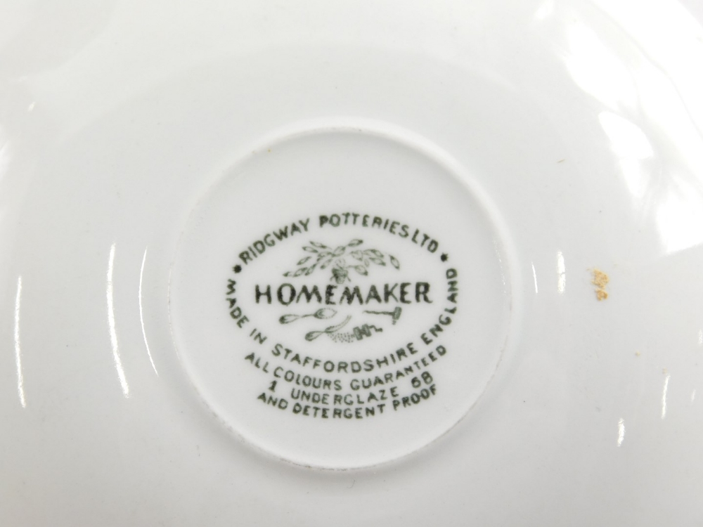 A mid 20thC Ridgway Homemaker part service, to include dinner plates, 29cm diameter, side plates, bo - Image 2 of 2
