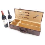 Various alcohol, a case containing a bottle of fine ruby port and Chateau Malbat 2011 Bordeaux red w