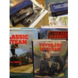 Various steam engine locomotive and other railway related items, to include books, Garatt (Colin) Ve