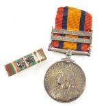 A Queen Victoria South Africa medal, with South Africa 1902 and Cape Colony clasp marked 7632 Pte L