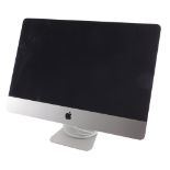 An Apple 22 inch colour monitor, in silver trim.