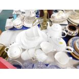 A quantity of Wedgwood white glazed tea ware, etc.