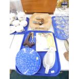 An AGA chopping board with two handled knife, Spode, Penny Lane oval dish, Royal Staffordshire Old S