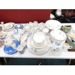 An extensive Denby Monsoon part dinner and tea service.