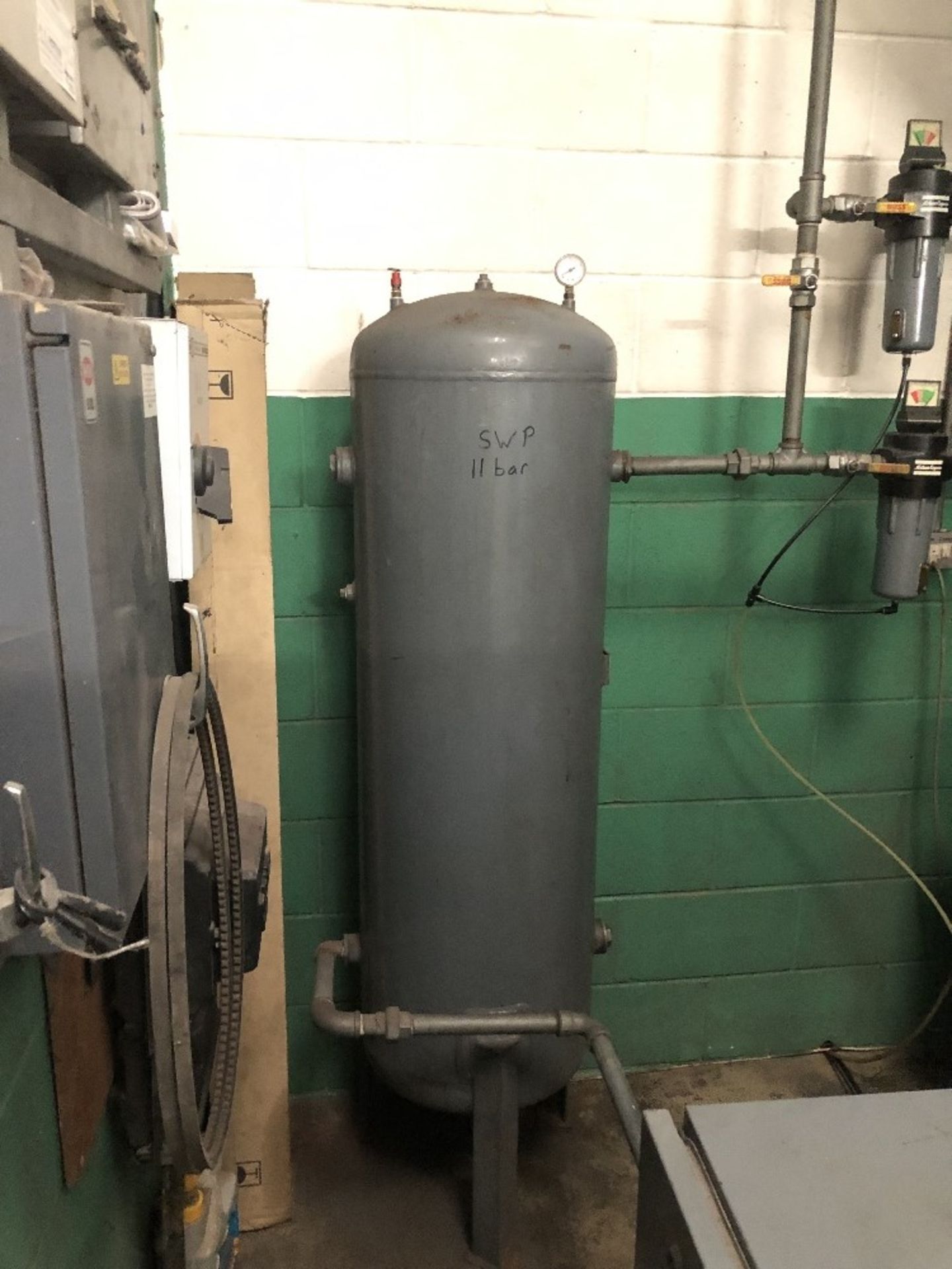 An Atlas Copco GA11 compressor and receiver, 3 phase. - Image 3 of 3