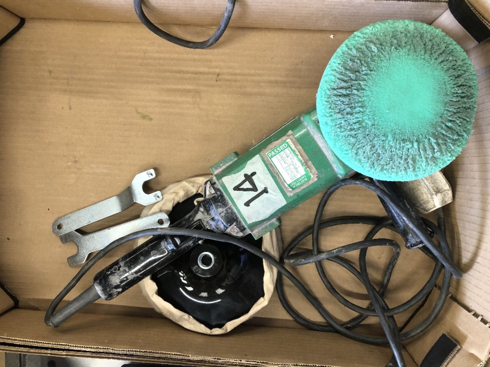 An Hitachi two speed polisher/grinder, 240v.