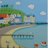 •Janet Bell (20thC). Great Orme, acrylic on canvas, signed and dated (20)06, 60cm x 60cm.