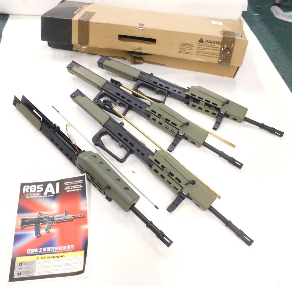An Airsoft Guns & Accessories Army Armament R85A1 rifle section, 5.56mm. (4 in one box)