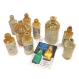 Various stoneware bottles, jars, etc., to include Robinson Louth, J. Kemp and Co Chemist Lincoln jar