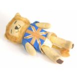 An official 1966 World Cup Willie Lion, plush jointed in Union Jack shirt, 20cm high.