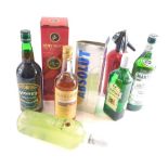Various alcohol, Martini, Castelgy London Dry Gin, various Bacardi, other boxed items. (a quantity)