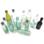 Various late 19th and early 20thC glass bottles, various names, to include Arnold and Co Lincoln, wi