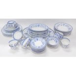 A Minton Thames pattern part dinner service, to include oval meat plate, 48cm wide, serving plates,