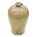 A 19thC stoneware flagon, with raised rosette J Smith Retford, stamped 2 gall, 41cm high.