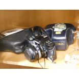 A Minolta camera, 7000 with 49mm lens, model D-III exposure meter, etc. (a quantity)