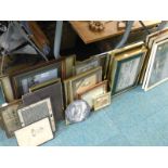 Various pictures, prints, frames, Lowry print, etc. (a quantity)