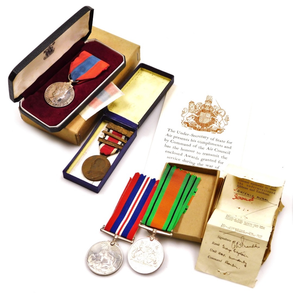 A Queen Elizabeth II Imperial Service Medal, named to Dorothy Muriel Foote, cased, together with Wor