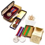 A Queen Elizabeth II Imperial Service Medal, named to Dorothy Muriel Foote, cased, together with Wor