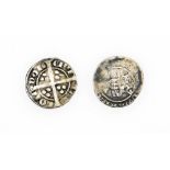 Two Edward III pennies, 2.4g.