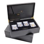 A Royal Mint 2013 gold sovereign collection, comprising double sovereign, sovereign, half sovereign