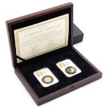 A DateStamp Centenary of World War One gold sovereign set, comprising a 1914 full gold sovereign and