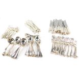 A set of silver plated Dubarry pattern cutlery, to include a twelve piece setting with starter