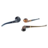 Three pipes, comprising an Old Bond real briar, a Medico standard select briar, and an Adyin. (3)