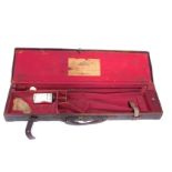 A Victorian brown leather gun carry case, by William Powell & Son, 13 Carrs Lane, High Street,