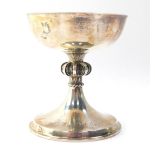 A silver replica of The Lincoln Chalice discovered in the grave of Bishop Gravesend, to