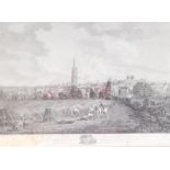 After Thomas Espin. North West view of the town of Louth, engraved by B Howlett, 40cm x 57cm
