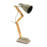 A Tee Noble Lighting Company desk lamp, 55cm high when fully extended.