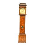 A William & Mary walnut and marquetry longcase clock, Mordecai Fox