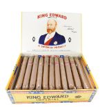 A partial box of King Edward Imperial Cigars, the box to hold fifty, 47 in box.