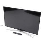 A Samsung 40in LCD television with remote and lead.