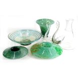 Various early 20thC British art glass, to include Whitefriars, Nazeing, Richardson, Stephen and Will