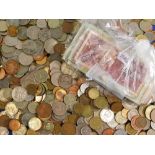 Various coins, world used and other, bank notes, Eastern and others, etc. (a quantity)