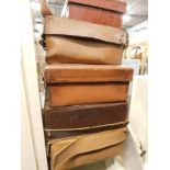 Various leather and other cases, etc.