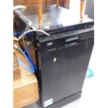 A Beko Pro Smart inverter slim line black coloured dishwasher.