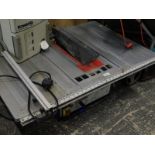 A Performance 2254mm electric table saw.