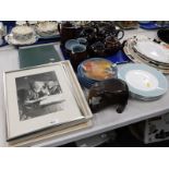 Miscellaneous items, to include pictures, prints, collectors plates, china, etc.