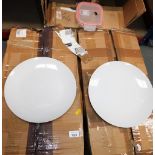 Two white porcelain dinner sets, and various lidded storage containers. Note: VAT is payable on the