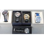 Five Morphic gentleman's wristwatches, of differing designs, boxed. Note: VAT is payable on the hamm