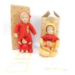 An Ashton Drake It's Time For Bed Winnie The Pooh Doll 76042, and a further Winnie The Pooh Doll 760