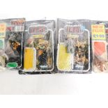Various Star Wars Kenner Return of the Jedi figures, to include Hans Solo in trench coat, Teebo, Wic