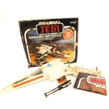 A Star Wars Return of the Jedi X Wing fighter, 1983 copyright French. (boxed)
